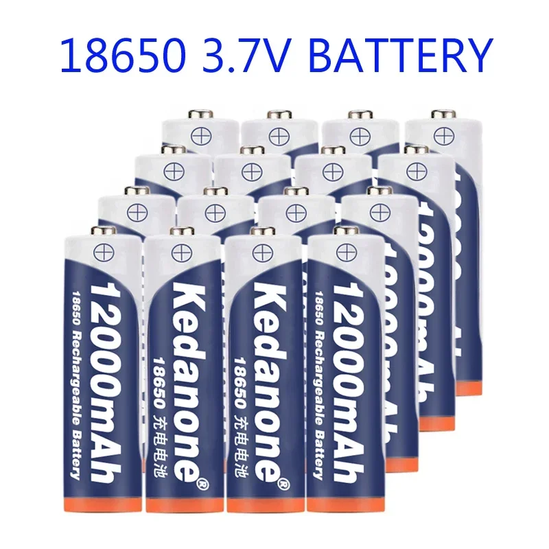 18650 Rechargeable Battery 3.7V 18650 12000mAh Capacity Li-ion Rechargeable Battery For Flashlight Torch Battery