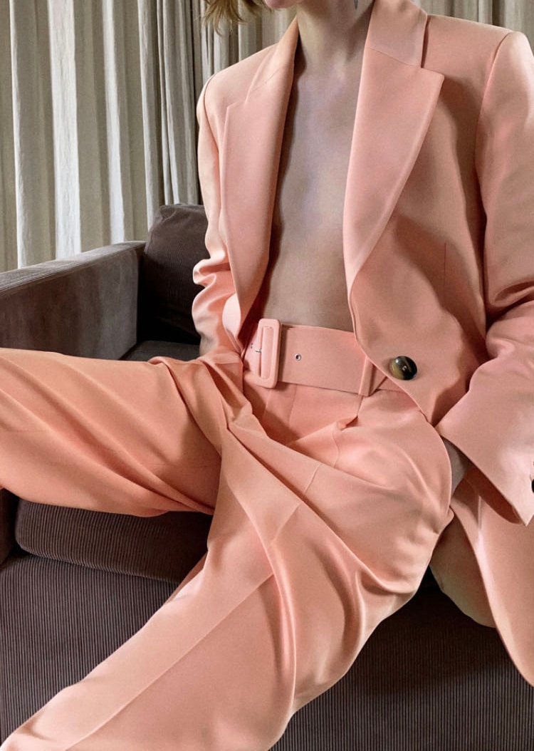 Women Blazer Set Single-breasted Jacket Coat & Pencil Pant Women Pant Suit Ladies Office Suit Female 2 Piece Set