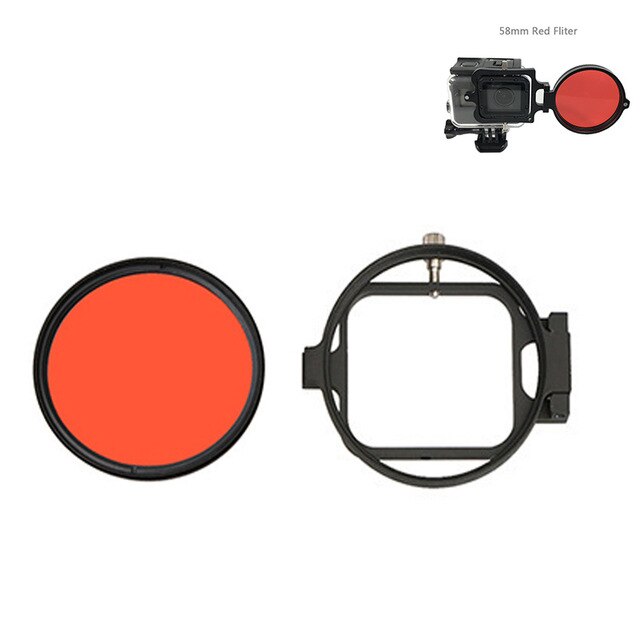 Tauchen Objektiv Filter Unterwasser Objektiv Filter verrotten Filter 16X nah dran hoch objektiv 16 Mal Makro Objektiv für GoPro Held 7 6 5 Aktion Kamera: A