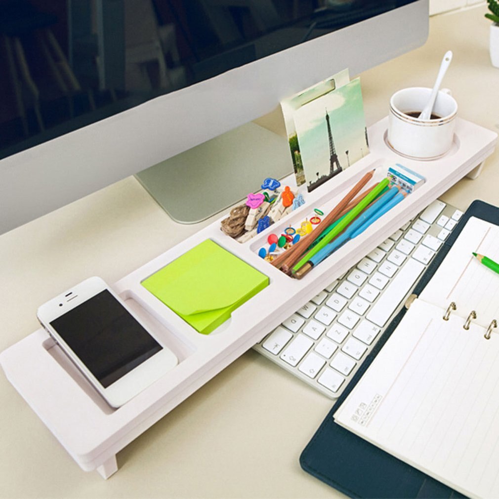 Office Supplies Desktop Storage Rack Multifunctional Computer Keyboard Finishing Rack Partition Rack