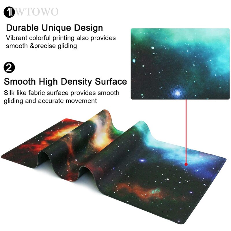 Space Sky Mouse Pad Gaming XL Computer Large Mousepad XXL Mouse Mat Office Carpet Anti Slip Soft PC Desktop Mouse Pad
