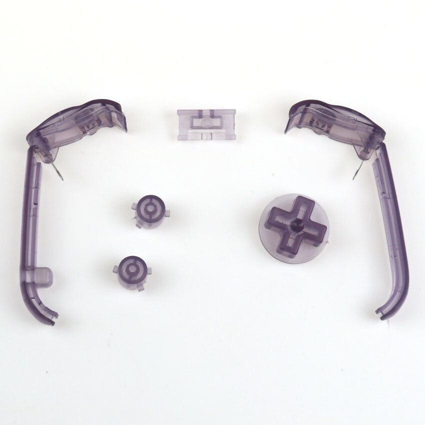 Dla nintendo GBA przyciski Gameboy advance kolor przycisk dla GBA LR przycisk konserwacja akcesoria zamienne 16 kolorów: clear purple