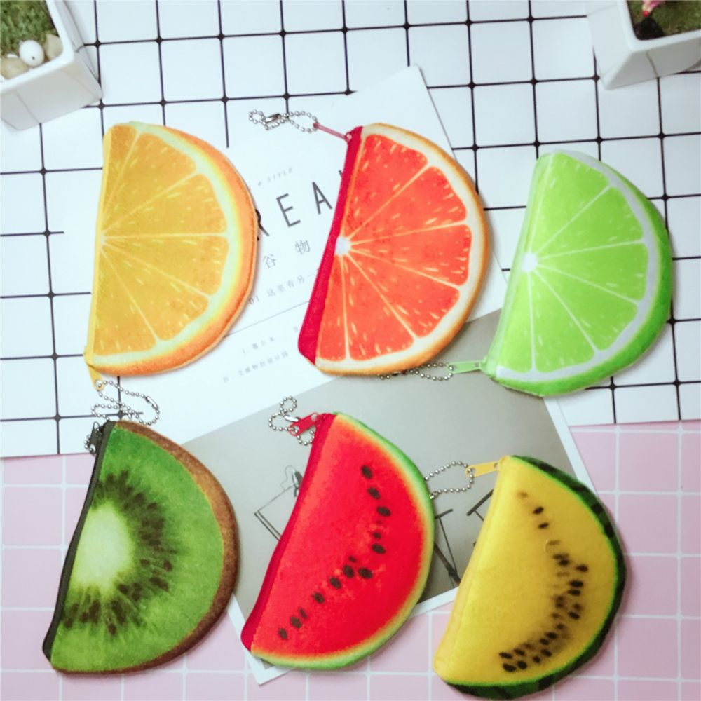 Iskybob venda quente semicircular carteira 3d bolsa de impressão macia sacos de frutas para crianças roupas bolsa