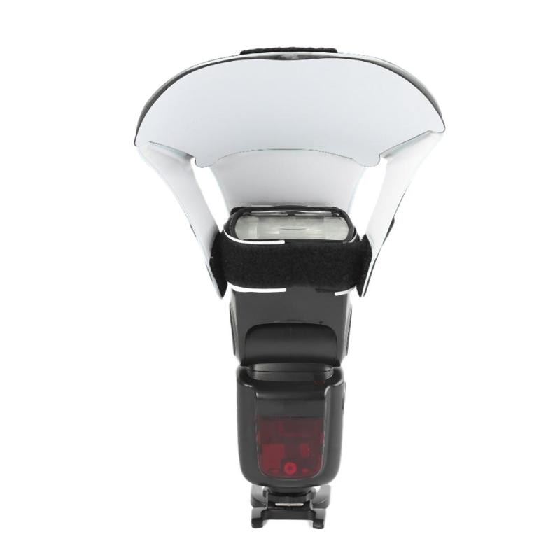 Difusor de Flash para iluminación de cámara, Kit Simple ligero portátil de con Reflector para cámaras Flash Speedlite