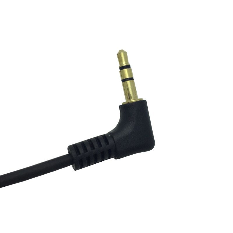 2 STKS Goedkoopste Audiokabel 3.5mm Mannelijk Naar Stereo Hoofd PU lente Lijn AUX Audio Kit 50 CM Dubbele Elleboog Zwart Ik Sleutel