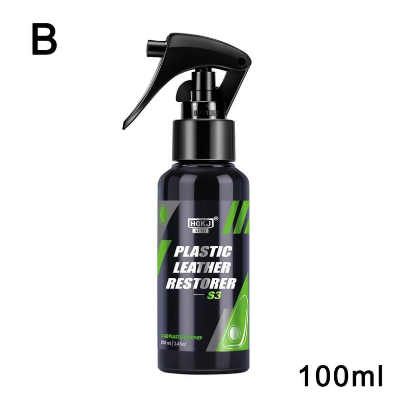 Plastic Leather Restorer Plastic Renovator For Car Interior Spare Parts Seat Leather Polish Plastic Restorer Cleaner GKJ-AUTO-S3: B