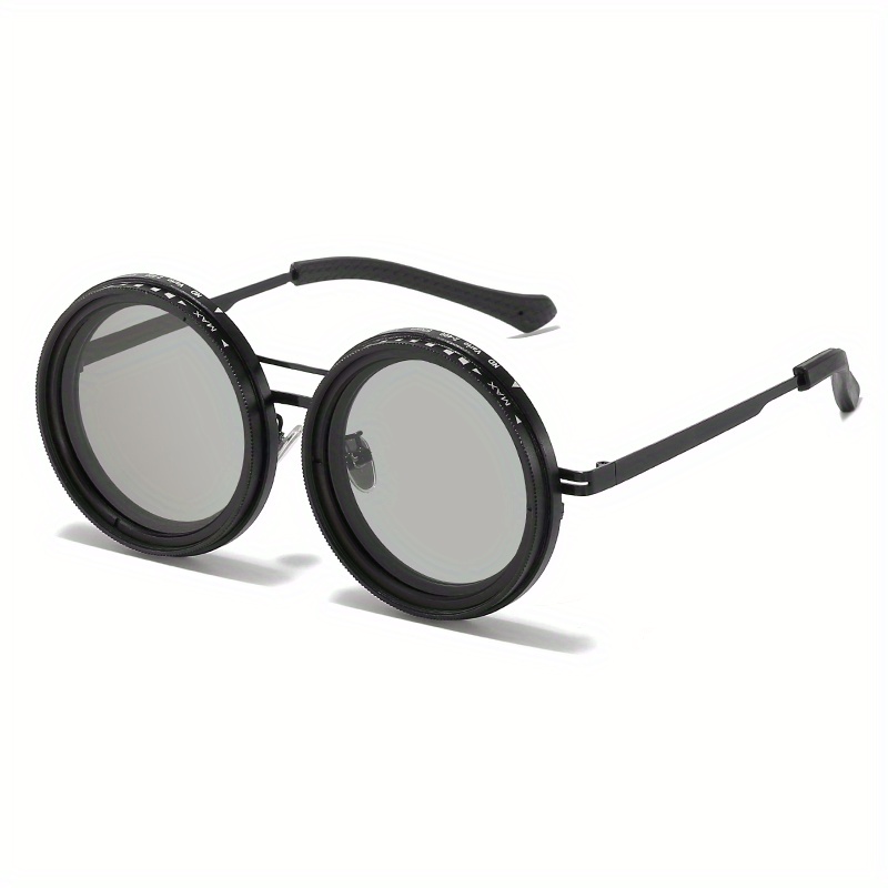 Vintage-geïnspireerde bril met rond montuur en zwa... - Vicedeal