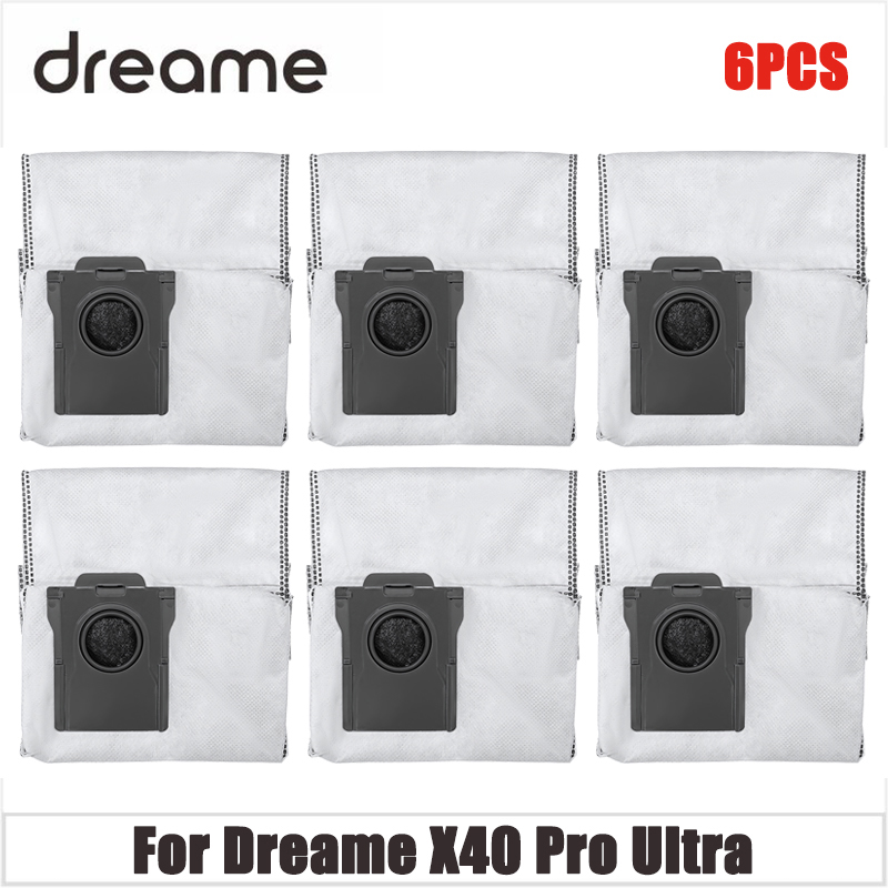 Dreame X40 pro ultra robot aspirapolvere principale doppio principale spazzola Mocio filtro Hepa sacchetto della polvere accessori pezzi di ricambio di ricambio: Grigio chiaro
