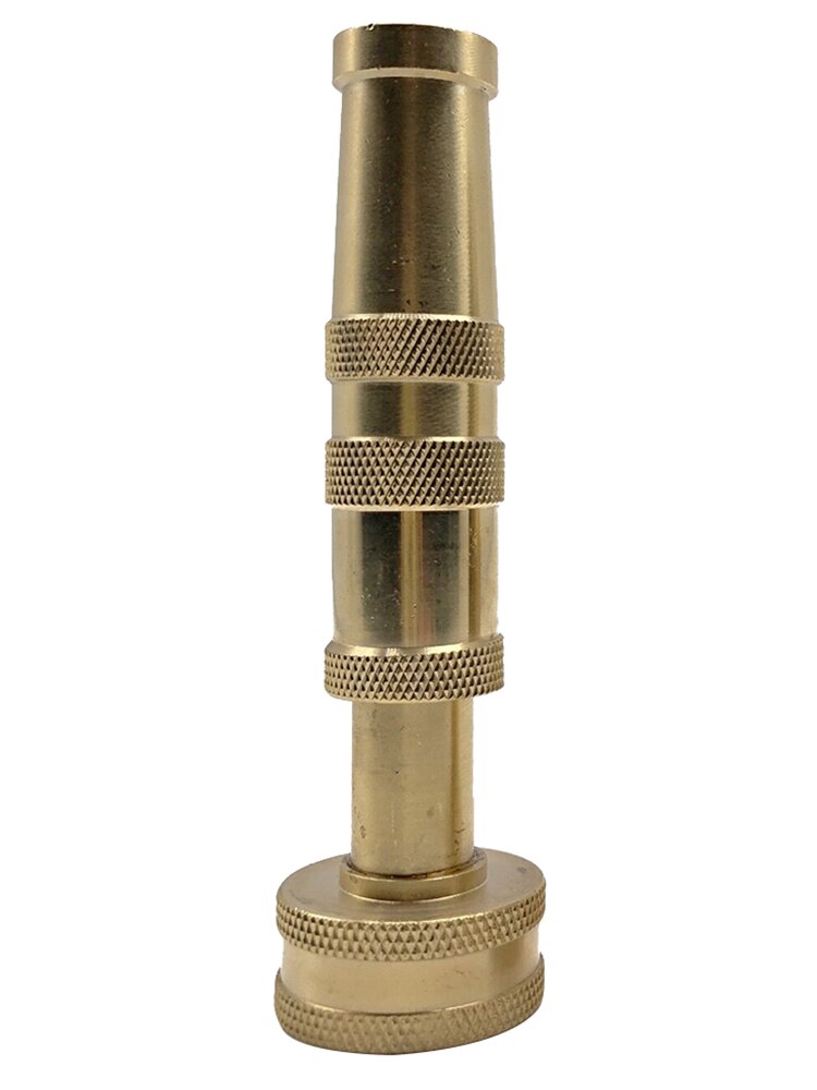 4 Inch Solid Brass Garden Hose Nozzle Heavy Duty Easy Twist Water Adjustable Hose Nozzle Garden Watering Accessories