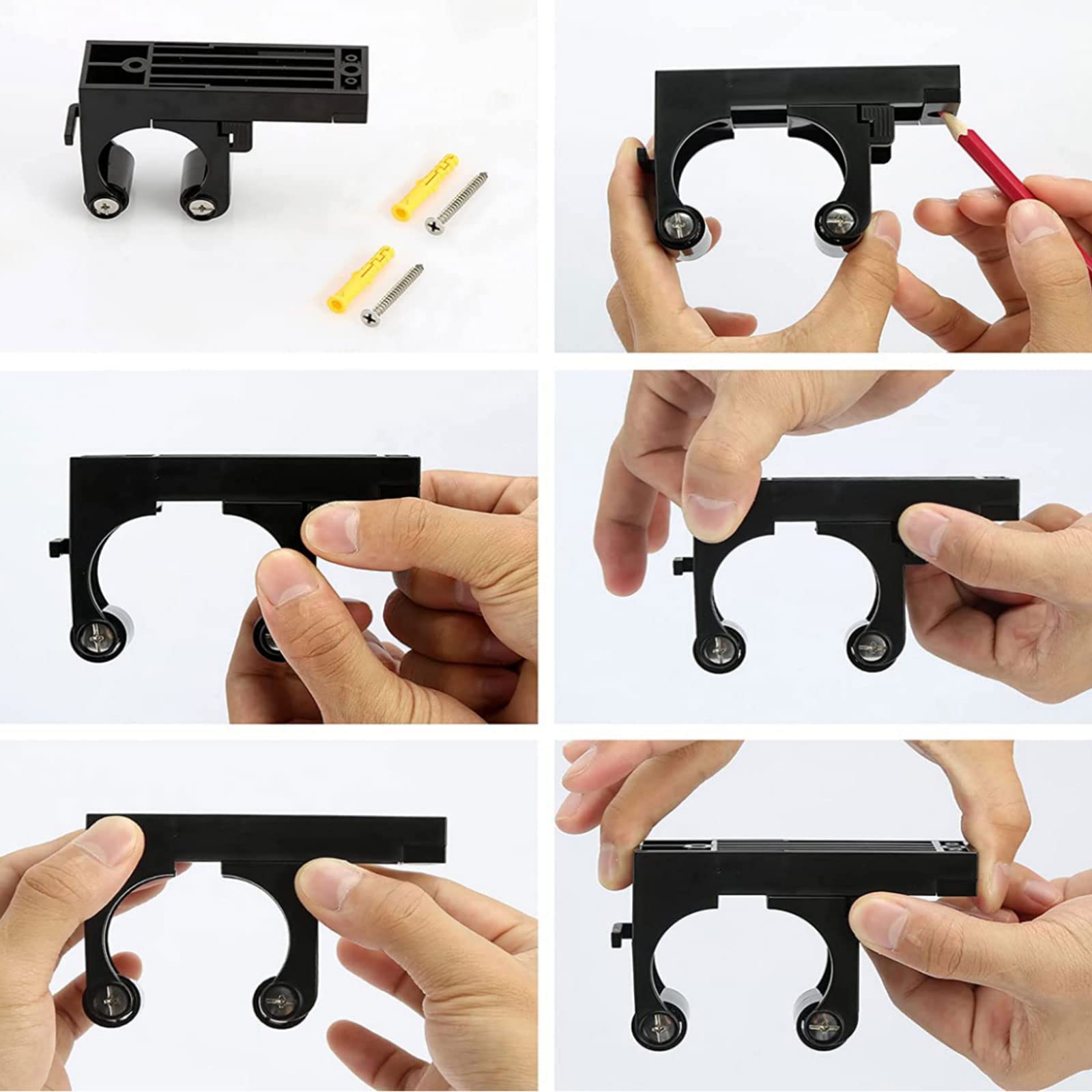 Soporte para bicicleta, gancho de estacionamiento, abrazadera para neumáticos, organizador de garaje, Clip de montaje en pared, hebilla, colgador de bicicleta de montaña y carretera, soporte de almacenamiento