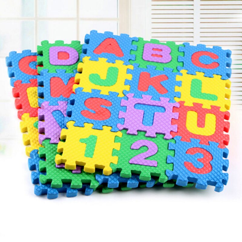 36Pcs Educatieve Puzzel Kind Schuim Infant Kids Alfanumerieke Mat Speelgoed Leren & Onderwijs Speelgoed Voor Baby #250019