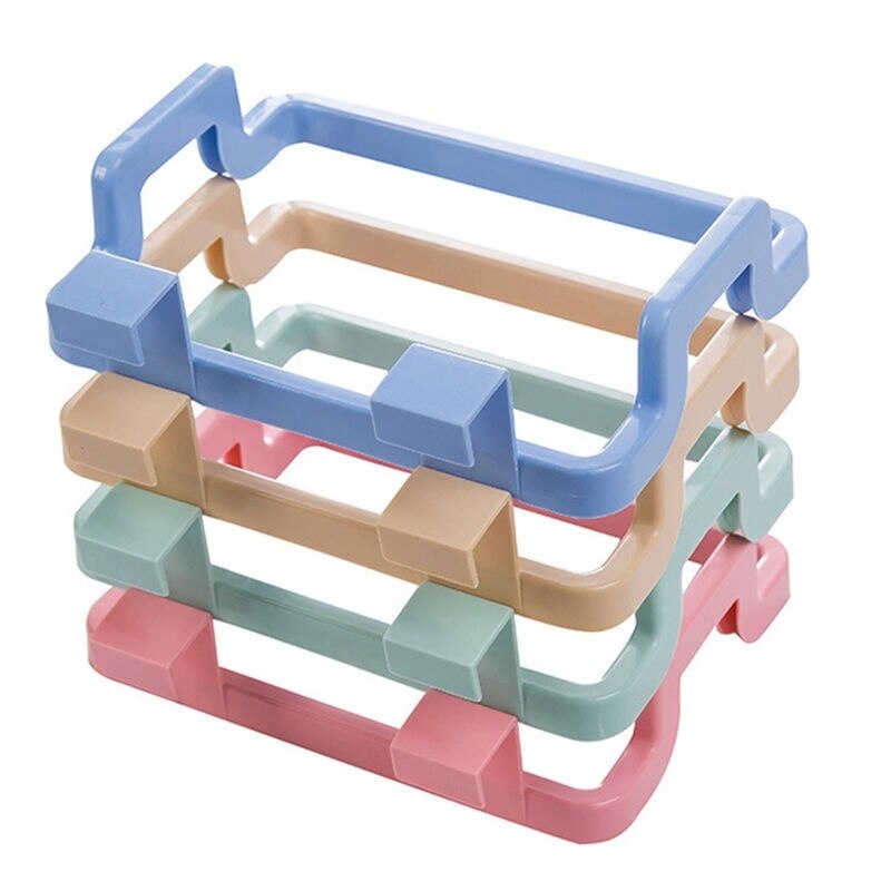 1PC Plastic Vuilniszak Rack Draagbare Opknoping Trash Vuilniszak Opbergrek Houder Keuken Gadgets Opbergrek