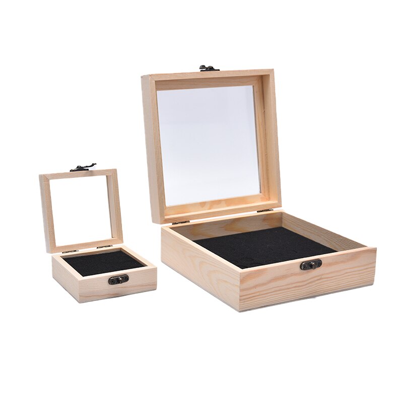 16/36/64 Grids Wooden Storage Box For Essential Oil Carrying Case Organizer Aromatherapy Container Treasure Storage Box
