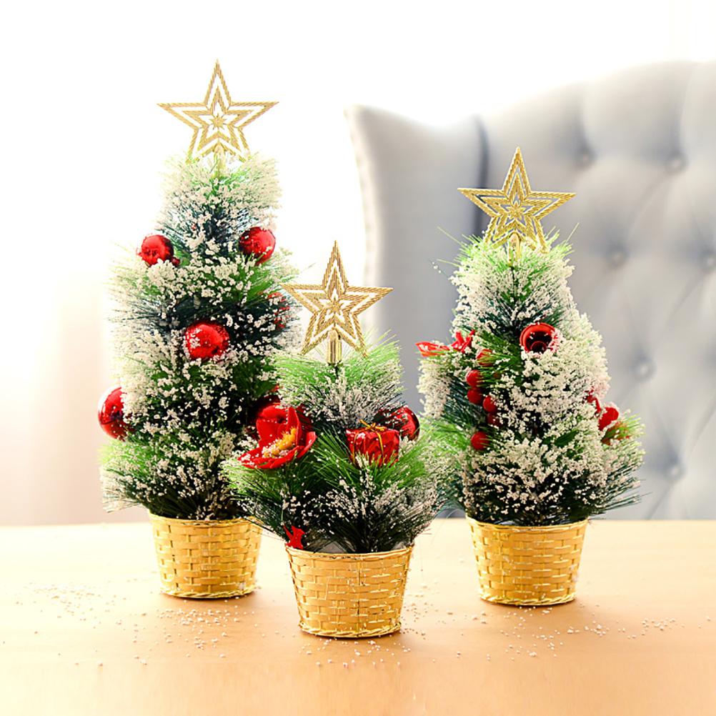 Mini Christmas Tree Desktop Xmas Decorations Artificial Table Top Trees Tabletop Decor Christmas tree ornaments