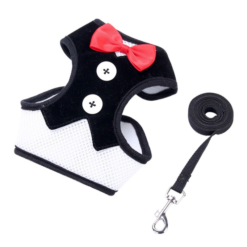 Mode Strik Dog Harness Met Leash Set Voor Hond Verstelbare Puppy Borst Hond Harness Leads Set Voor Kleine Medium Huisdier accessoires