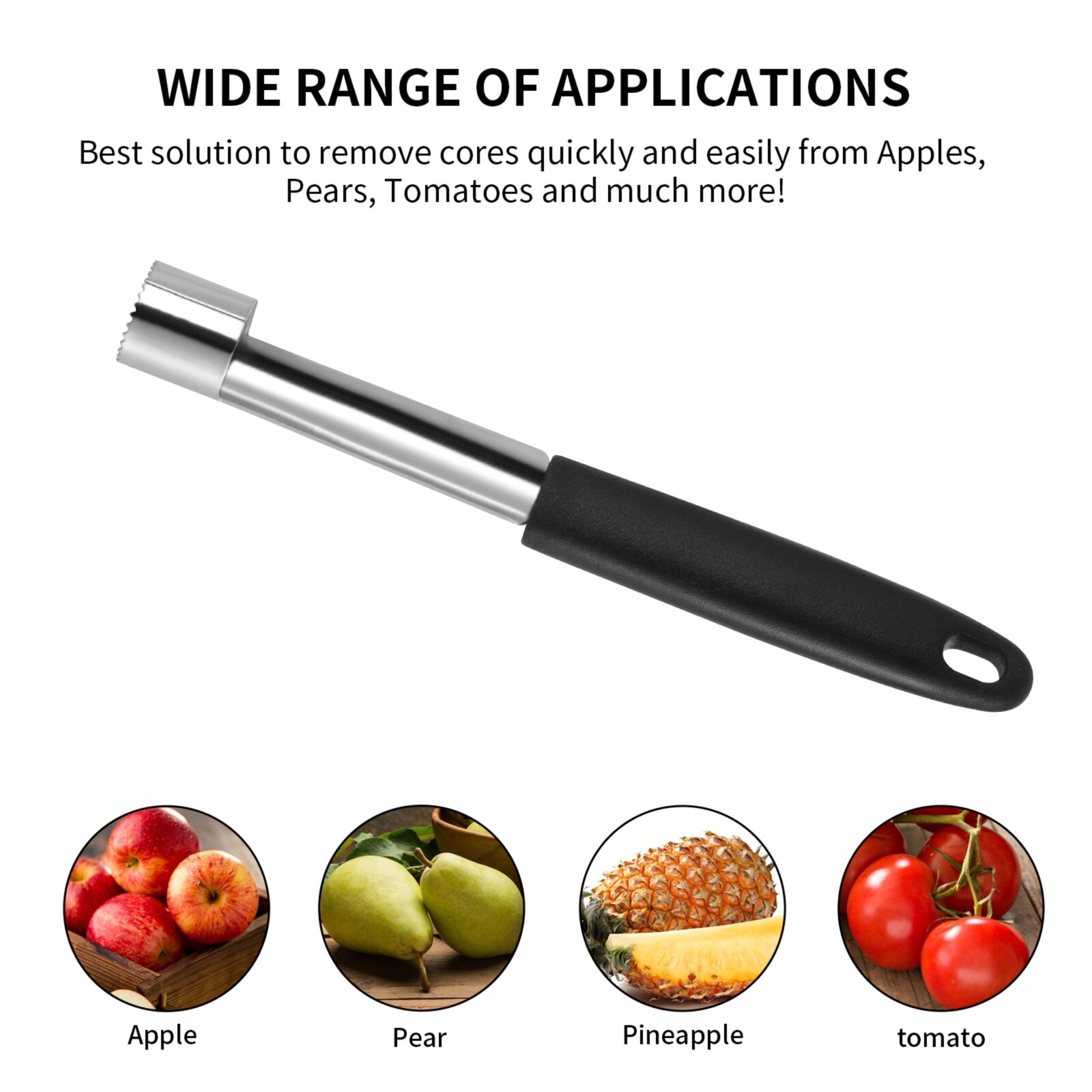 Fruit Appel Peer Corer Remover Staal Twist Core Seed Remover Pitter Keuken Huis Tool Fruit Corer Zaad Remover Fruit zaad