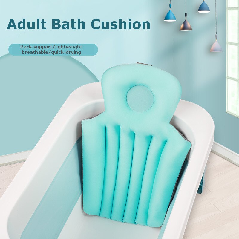 Falten Badewanne Kissen Spa Kopf Rest Kissen Für Erwachsene Baby Baden Komfort Pad Anti-Unterhose Netz Gepolsterten Schlecht Kissen