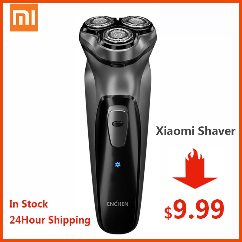 Afeitadora eléctrica Xiaomi Enchen BlackStone 3D Original, afeitadora de barba recargable tipo C lavable para hombres