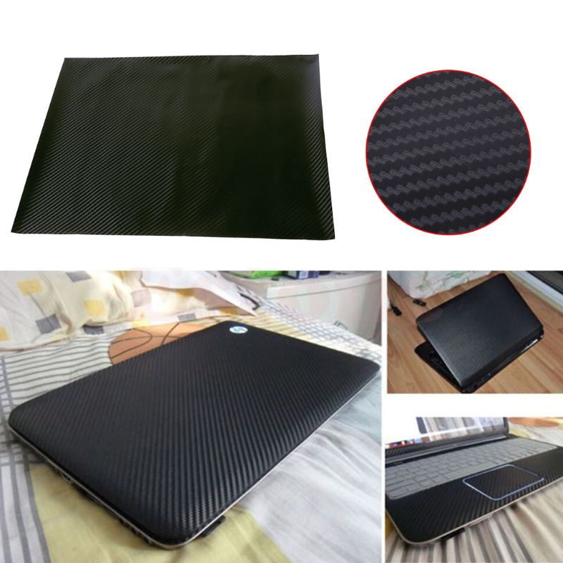 3D Carbon Fibre Skin Decal Wrap Sticker Case Cover For 17" PC Laptop Notebook K1AA