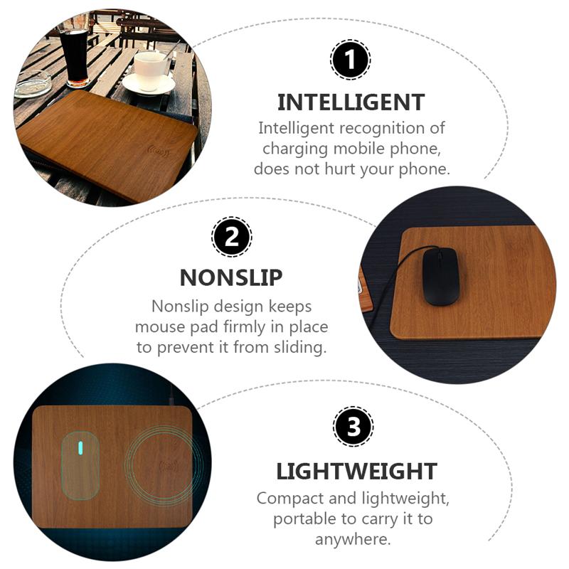 Draadloos Opladen Muismat Premium Muismat Huishouden Kantoor Muismat