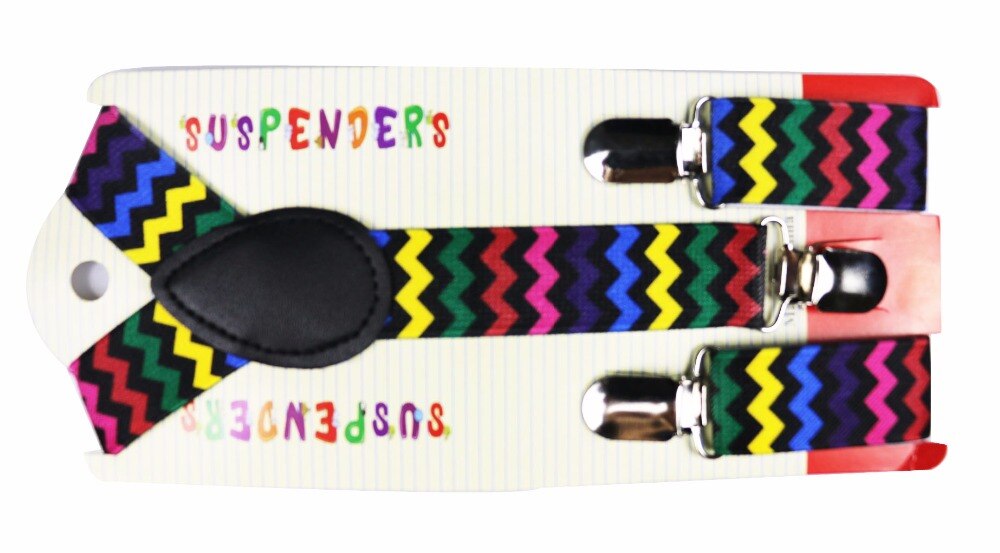 Baby Suspenders 3clips Pu Leather Braces Kids Suspensorio Elastic Adjustable Tir
