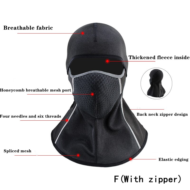 Winter Riding Mask Warm Motorcycle Riding Headgear Outdoor Windproof Ski Mask Cycling Mask Breathable Mask For Face