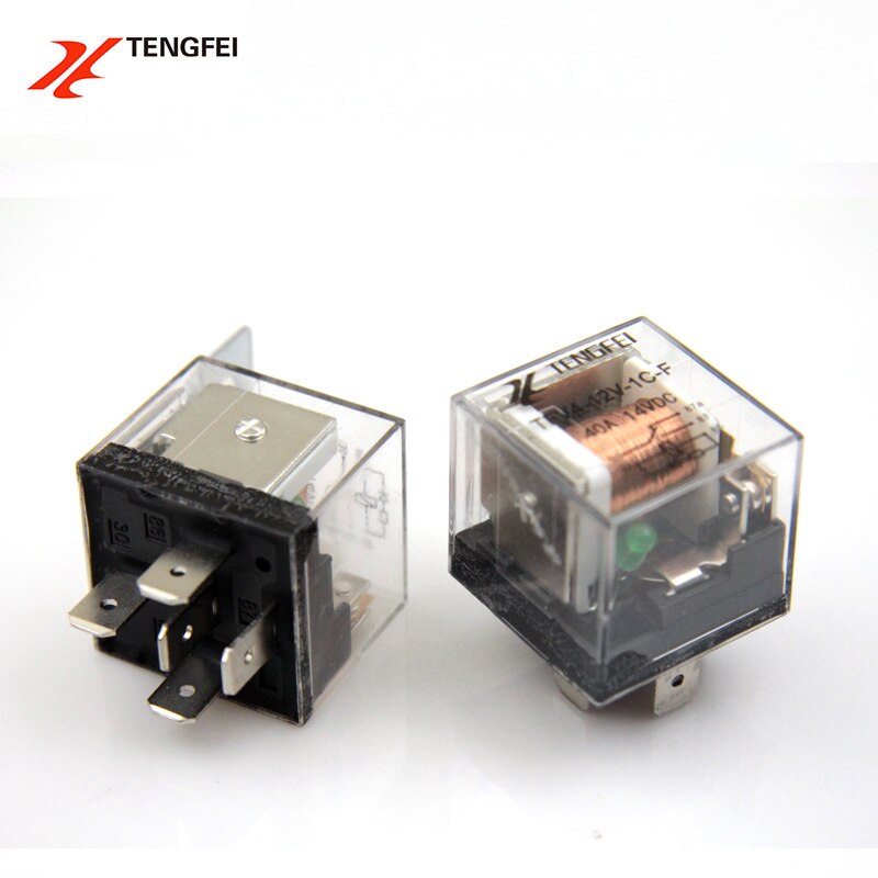 1pcs 5 Feet Conversion Waterproof Automotive Relay 12V 40A Car Control Device Car Relays DC High Capacity Switching