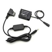 Dummy batterijkoppelingsadapter vervangt dmw-dcc 8 +  d-tap stroomkabel voor panasonic dmc  fz2500 fz300 g7 g6 g85 gx8 dmw -ac8 dcc 8