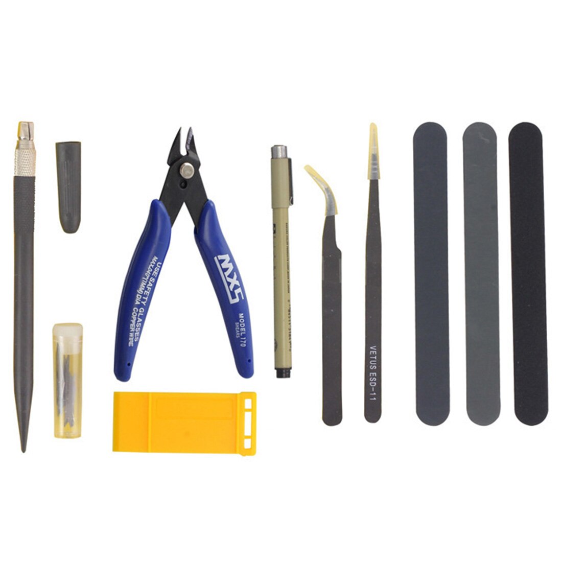 Model Building Tools DIY Craft Set for Basic Model Building Repairing and Fixing Model Building Tool Sets: 6Pcs TOOLS