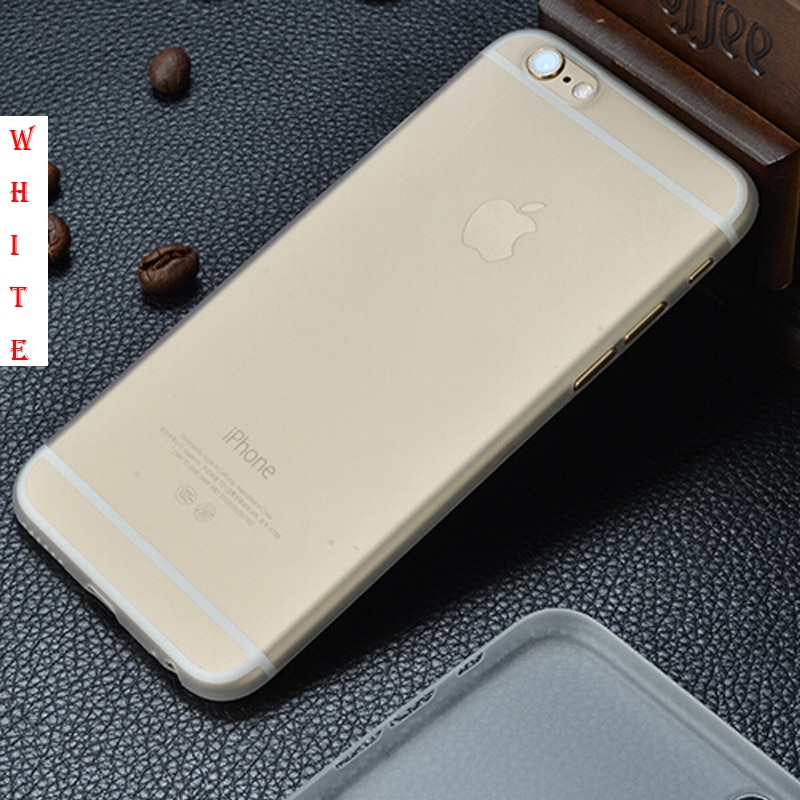 Ricestate Wit En Zwart Doorschijnend Ultra Dunne Matte Plastic Cover Case Voor Iphone 6 6S 6 Plus 6 splus 7 7Plus Case