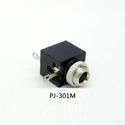 10PCS 3.5mm audio jack PJ-301M mono vertical