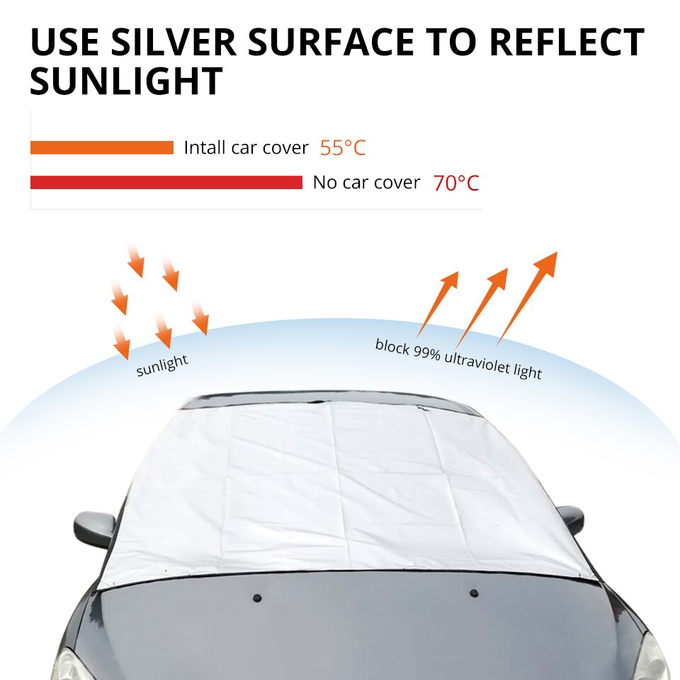Suv Auto Zonnescherm Cover Sneeuw Ice Shield Voor Voorruit Winter Zon Auto Voorruit Voorruit Cover