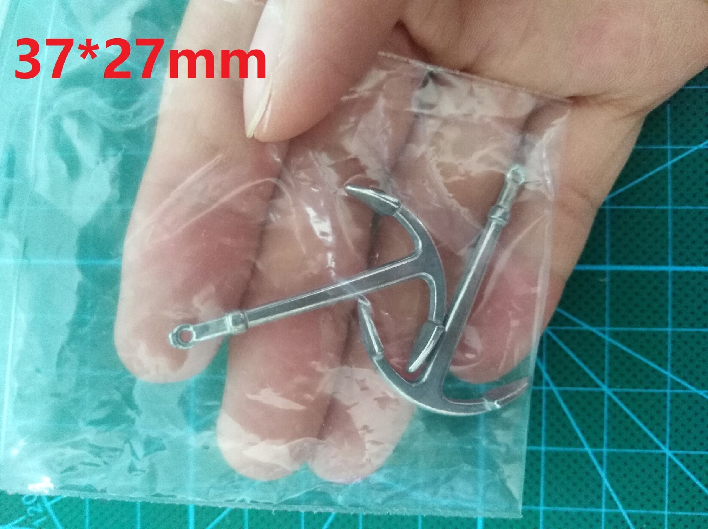 Wooden Ship model accessories Small alloy Anchor boat decorations 2pcs/bag