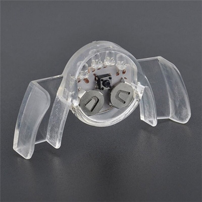 Glowing braces toy 2Pcs Flashing LED Light Up Mouth Braces Piece Glow Teeth For Halloween Party #3AA9