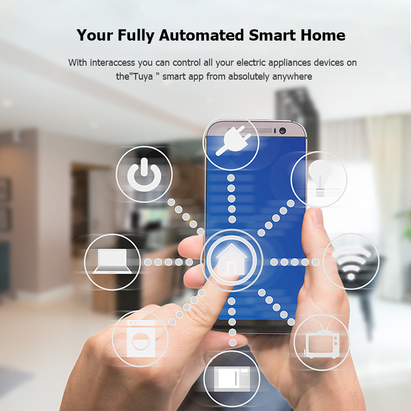 Tuya – prise de courant intelligente WiFi, 16a, sans fil, commande vocale, compatible avec Alexa Google Home