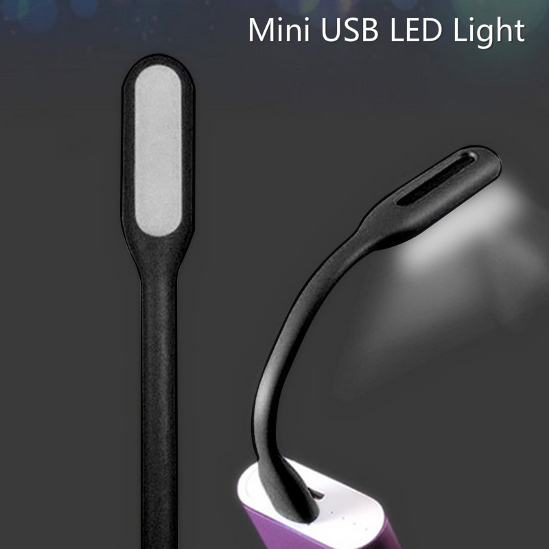 Black Mini Lamp Computer Reading Flexible USB LED Light Bright Keyboard Lamp For Computer Keyboard Reading Laptop Notebook
