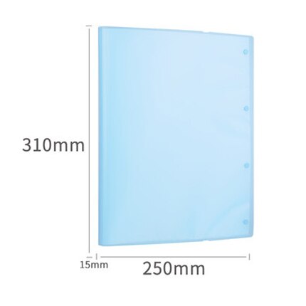 Deli 72478 strap test paper clip A3 size student folder file bag three color 30 pages / 40 pages Office supplies: 30 pages blue