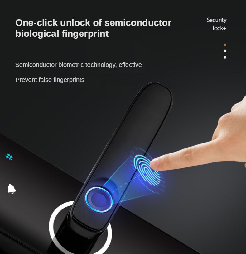 Halbautomatische Fingerabdruck sperren Haushalts Passwort sperren Fingerabdruck Passwort Clever sperren Ingenieurwesen sperren Gerade