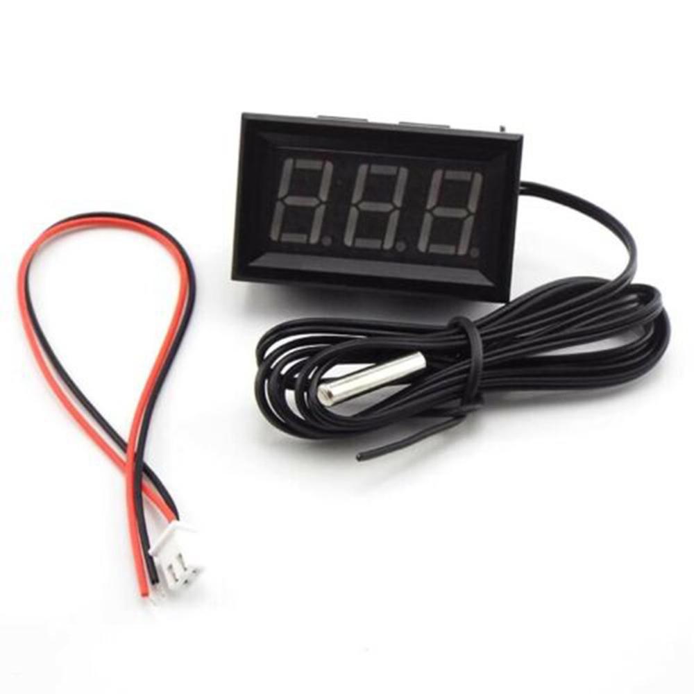 12V Led Digitale Display Thermometer -50 ~ 110 °C Auto Meter Temperatuur Voertuig Digitale Thermometer Met Sonde