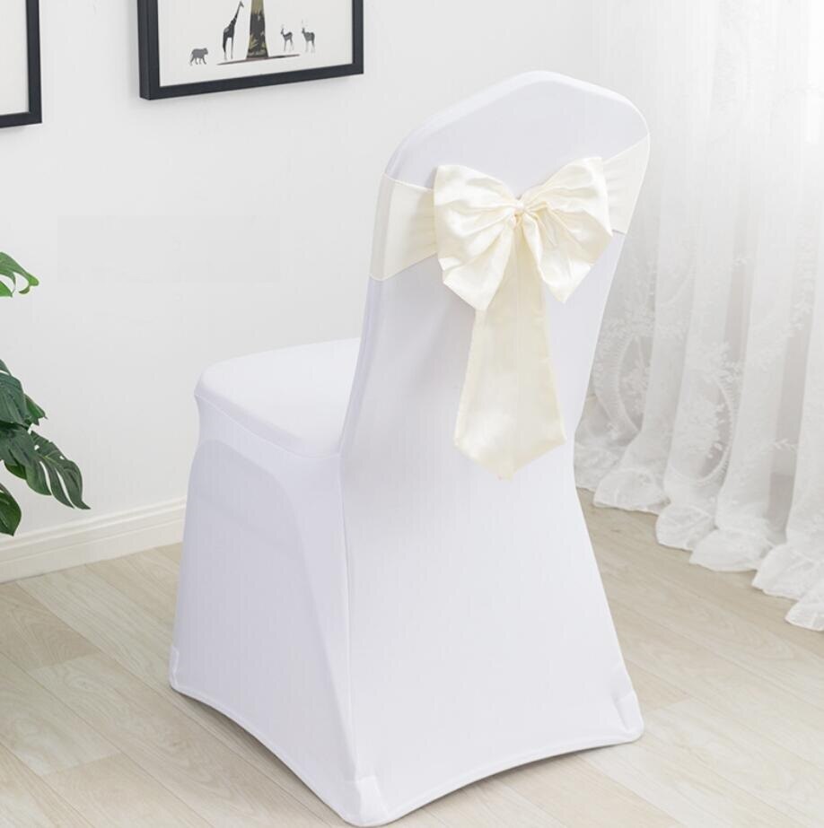 20 Colours Spandex Chair Sashes Wedding Chair Sashes Lycra Stretch Band Bow Tie Hotel Party Show Decoration On Universal