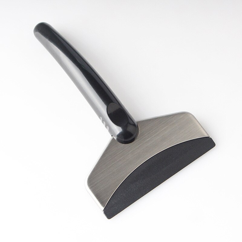 Ice Scraper Snow Removal Car Windshield Window Snow Cleaning Scraping Tool TPU Auto Ice Breaker Snow Shovel: Grey-Short handle