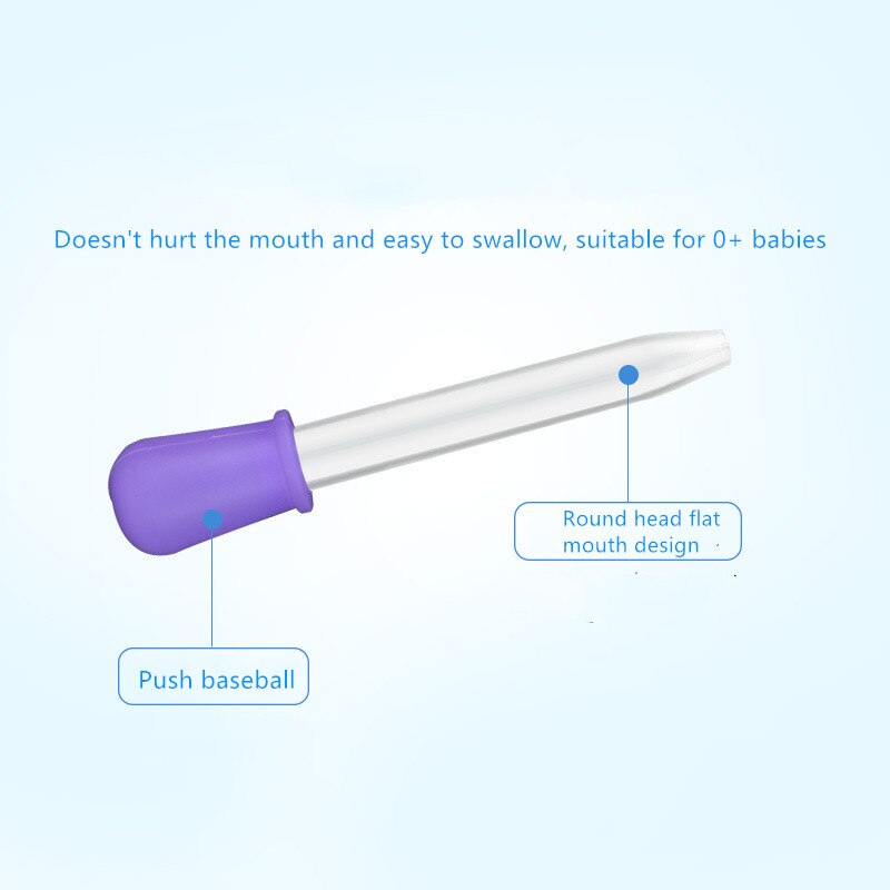 1PC Portable Baby Dropper Medicine Feeder Child Medicine Device Silicone Pipette Liquid Food Dropper Infant Utensils 5ML