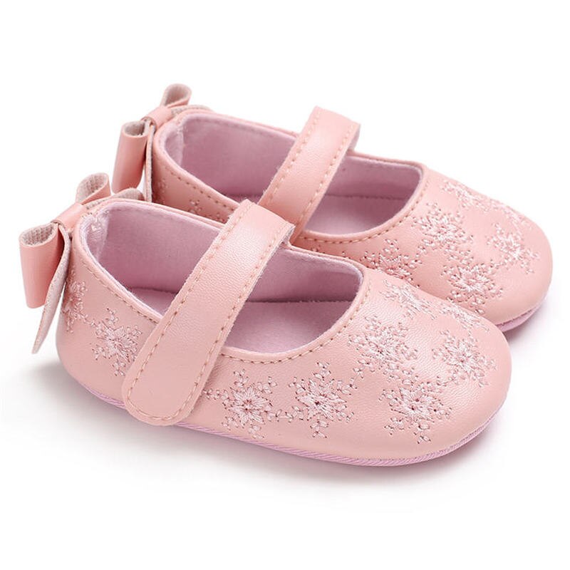 Babyschoenen jongen meisje wieg schoenen peuter baby pu leer strik prinses meisje babyschoenen eerste loopschoenen baby