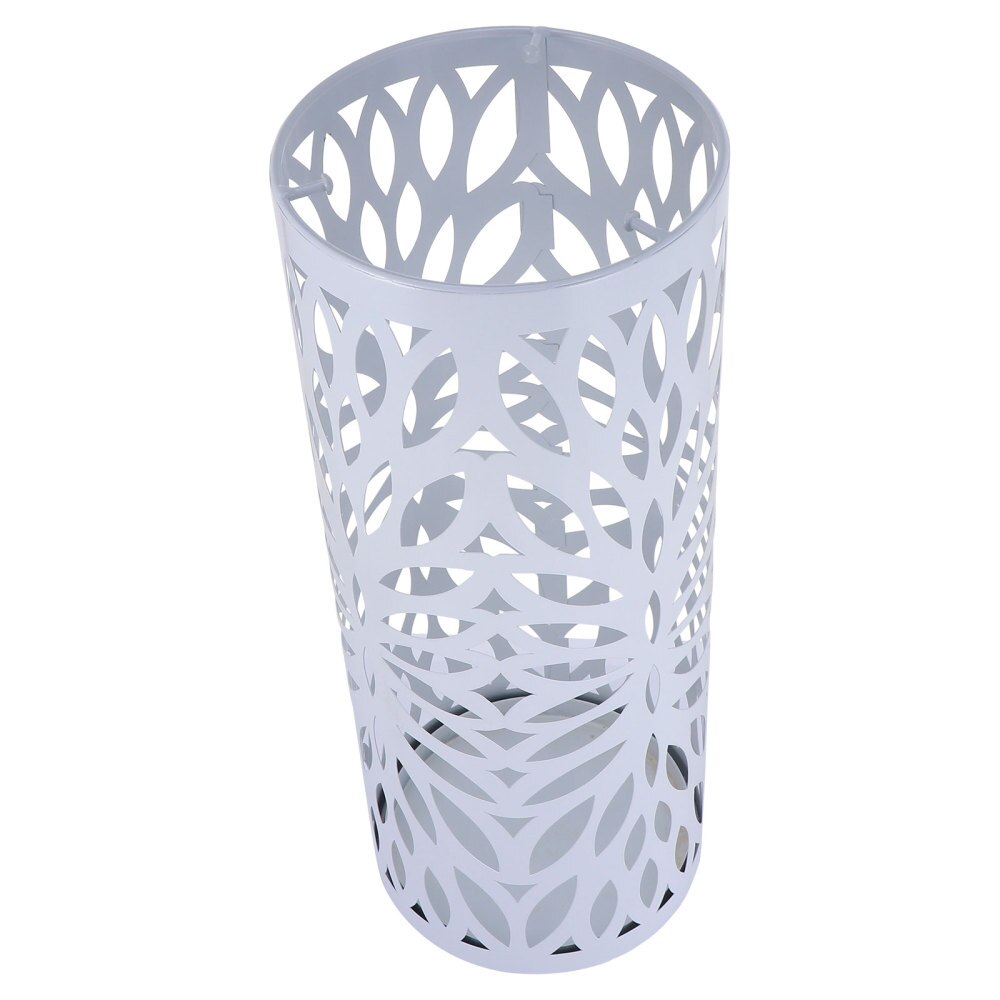 1Pc Hotel Umbrella Storage Bucket Wrought Iron Entryway Hollow Umbrella Stand: Default Title