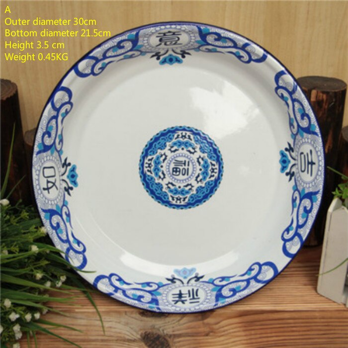 Emaille Fruit Lade. Emaille Thee Lade. Antieke Emaille Fruitschaal. Antieke Emaille Thee Plate.2/1 Tassen.: A