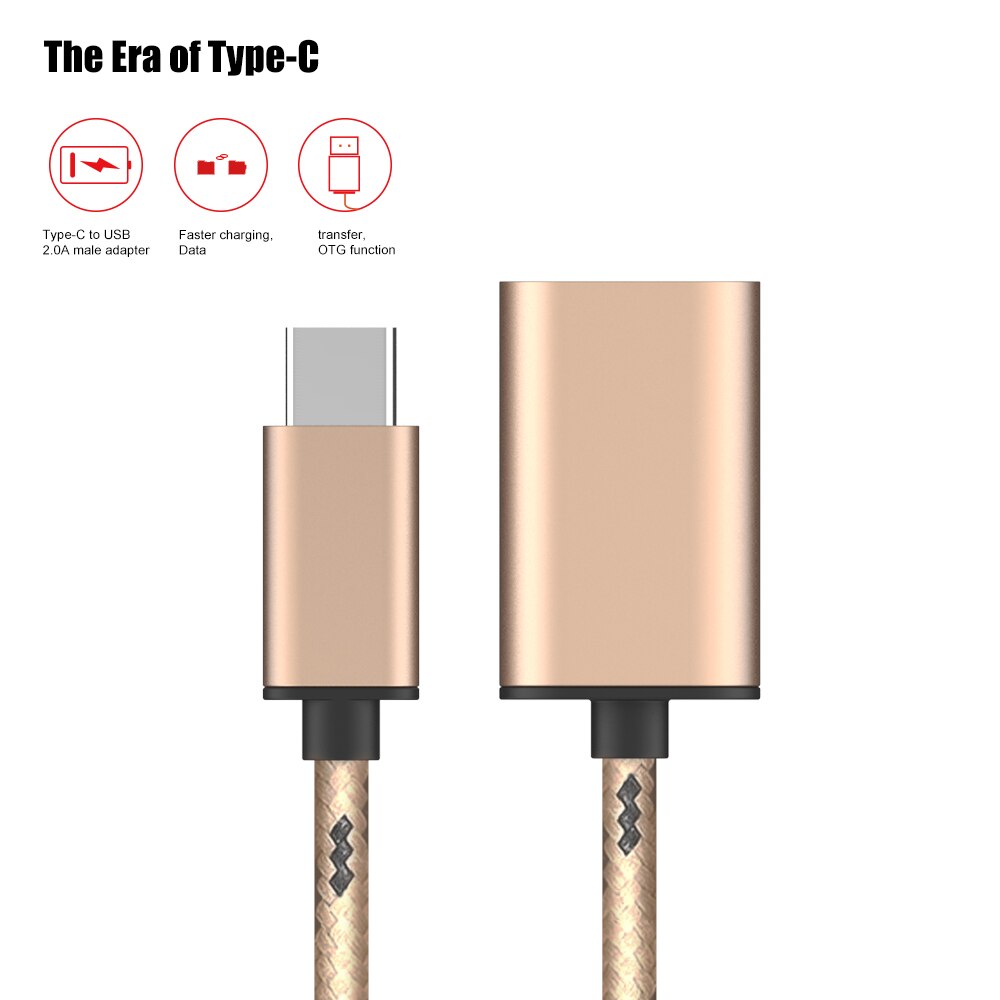 FLOVEME Typ C OTG Adapter Ladegerät Männlichen USB Kabel Zu Langlebig Weibliche USB Adapter Für Samsung S8 Xiaomi Nexus 5X6 P USB 2.0 Kabel