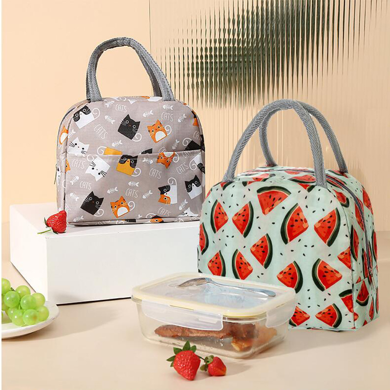 Torba na lunch Uchwyt Izolacja Torba termoizolacyjna dla kobiet Pudełko na drugie śniadanie dla dzieci Piknik Podróż Przenośne przechowywanie żywności Śniadanie Termiczna torba na żywność