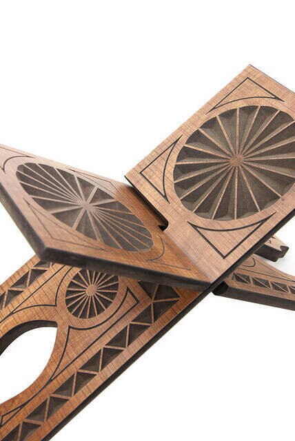 Prayer Book Holder Stand Ramadan Gift Rihal Rehal Rail Wooden Carved Gift 14 5 X 7