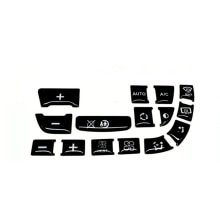 Button Sticker for C4 Grand Picasso Black Color Climate Control Panel Replacement Button Renovation Sticker Set 2007 Models