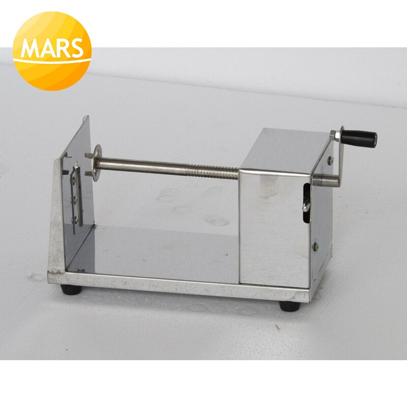 Stainless Steel Spiral Potato Chips Maker Machine Manual Potato Tower Cutter Slicer Chips Cutting Machine